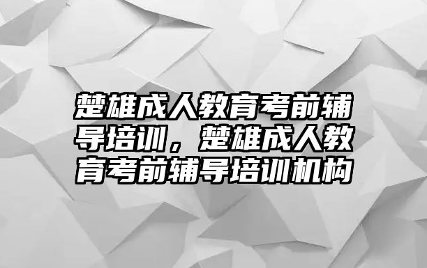 楚雄成人教育考前輔導(dǎo)培訓(xùn)，楚雄成人教育考前輔導(dǎo)培訓(xùn)機(jī)構(gòu)