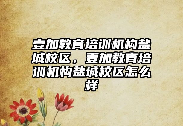 壹加教育培訓(xùn)機(jī)構(gòu)鹽城校區(qū)，壹加教育培訓(xùn)機(jī)構(gòu)鹽城校區(qū)怎么樣