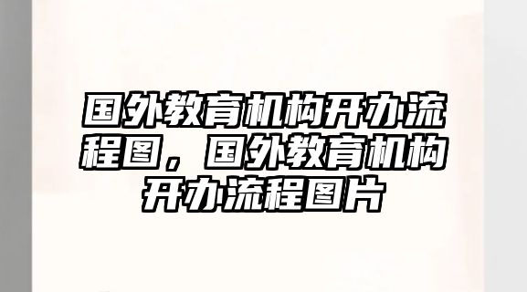 國外教育機(jī)構(gòu)開辦流程圖，國外教育機(jī)構(gòu)開辦流程圖片